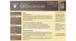Desktop Screenshot of jgeosci.org
