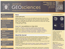 Tablet Screenshot of jgeosci.org